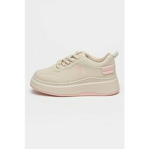 Pantofi sport din piele ecologica cu talpa flatform imagine
