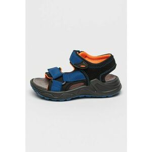 Sandale din piele intoarsa cu insertii din material textil imagine