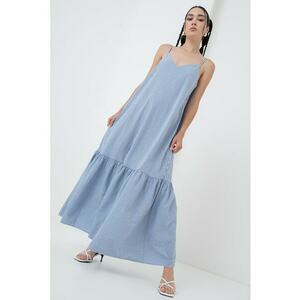 Rochie lunga cu model in dungi imagine