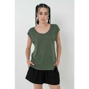 Tricou de in cu decolteu rotund imagine