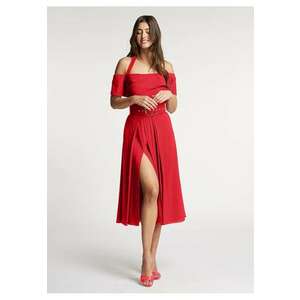 Rochie cocktail midi cu decolteu cu bretele dupa gat Chimera imagine