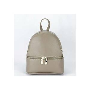 Rucsac mic din piele naturala bej taupe Ana 122 17708 imagine