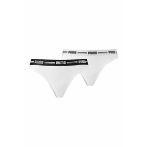 Set de chiloti tanga cu banda logo in talie - 2 perechi imagine