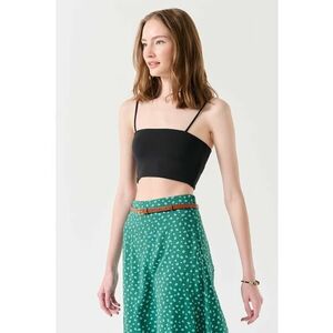 Top crop cu bretele inguste imagine
