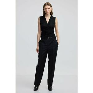 Pantaloni regular fit cu talie medie imagine