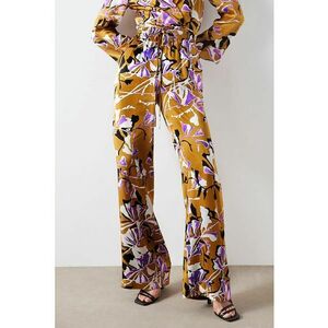 Pantaloni evazati cu snur de ajustare in talie imagine