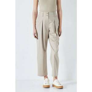 Pantaloni crop cu pliuri imagine