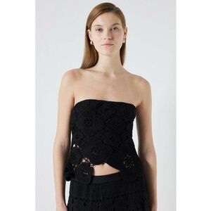 Top tricotat fara maneci imagine