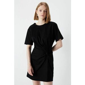 Rochie cu model uni si detaliu cu nod imagine