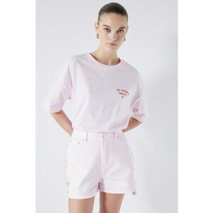 Pantaloni scurti cu broderii laterale imagine