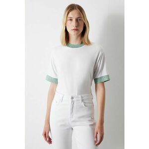 Tricou din amestec de modal cu garnituri contrastante imagine