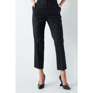 Pantaloni crop din amestec de lana imagine