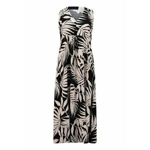 Rochie cu imprimeu tropical si decolteu in V imagine
