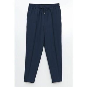Pantaloni crop cu snur de ajustare in talie imagine