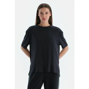 Tricou uni lejer din amestec de modal imagine