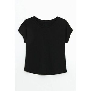 Tricou de bumbac cu decolteu rotund imagine