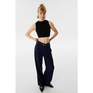 Pantaloni din lyocell cu o curea de piele ecologica imagine