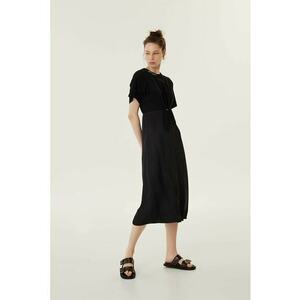 Rochie midi cu detaliu innodat imagine