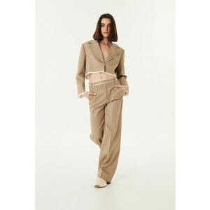 Pantaloni din amestec de lyocell cu tinte metalice imagine