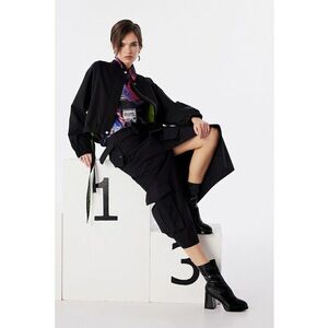 Jacheta bomber cu panglici decorative imagine