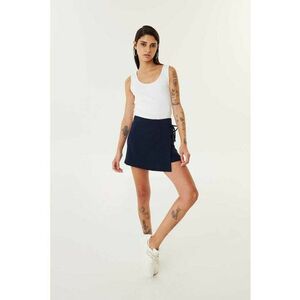 Fusta-pantalon uni cu talie inalta imagine