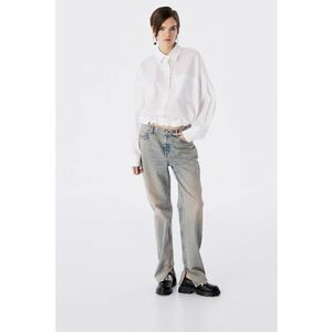 Camasa crop cu snur imagine
