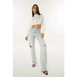 Blugi relaxed fit cu detalii cu aspect deteriorat imagine
