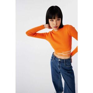 Bluza crop cu snururi de ajustare imagine