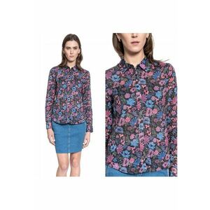 Camasa Dama - Emma cmd Aop - Croi: Regular Fit - Stil: Drept - Inchidere: Nasturi - Compozitie Material: 100% Bumbac - Multicolor - 1 Bucata imagine