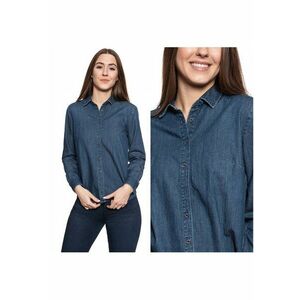 Camasa Din Denim - Erin - Croi: Slim Fit - Inchidere: Nasturi - Compozitie Material: 100% Bumbac - Mansete: Lungi - Albastru - 1 Bucata imagine