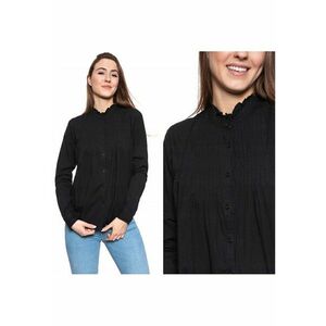 Camasa Dama - Emma 60S Tuck - Croi: Slim Fit - Inchidere: Nasturi - Material: 100% Bumbac - Maneca: Lunga - Culoare: Negru imagine