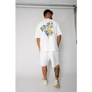 Tricou Fireworks Heavy Oversized White 17394 imagine