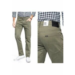 Pantaloni Din Material - Daren Zip Fly - Croi: Drept - Tip De Pantaloni: Drept - Inchidere: Fermoar - Compozitie Material: 99% Bumbac - 1% Elastan - Verde imagine