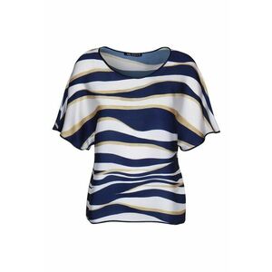 Bluza cu model abstract - Albastru inchis imagine