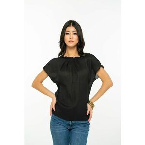 Bluza cu maneci scurte si pliuri Cloe imagine