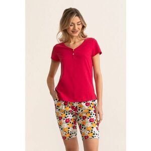 Pijama cu pantaloni scurti si imprimeu floral Misha imagine