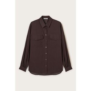 Camasa relaxed fit cu buzunare pe piept imagine