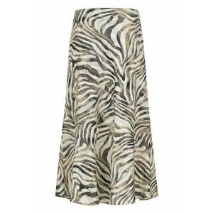 Fusta midi petrecuta - cu animal print imagine