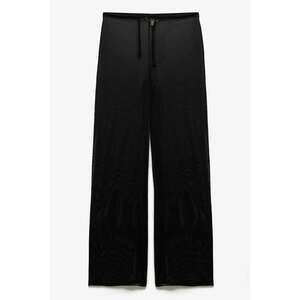 Pantaloni texturati cu snur de ajustare imagine