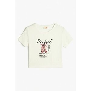 Tricou cu decolteu rotund si imprimeu imagine