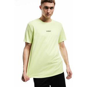 Tricou cu decolteu la baza gatului si imprimeu text imagine