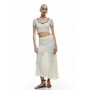 Top crop de dantela imagine
