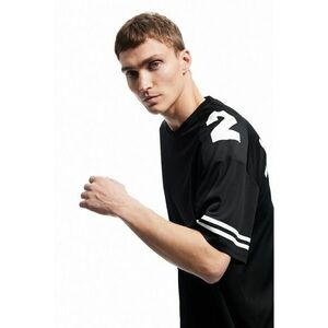 Tricou lejer cu imprimeu text pe spate imagine