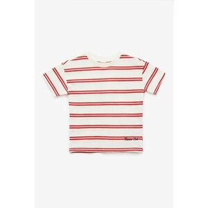 Tricou cu decolteu la baza gatului si dungi imagine