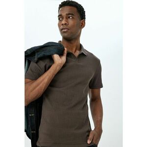 Tricou polo slim-fit din bumbac imagine