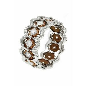 Inel din aur de 18k decorat cu diamante Eternity imagine