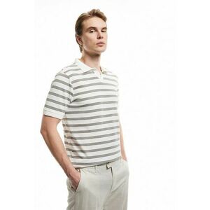 Tricou polo cu model in dungi imagine