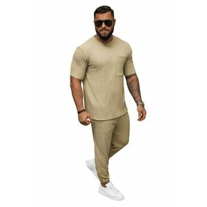 Tricou cu maneca scurta pentru barbati Thaneseus camel imagine