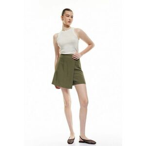 Fusta-pantalon din amestec de in imagine