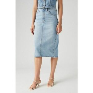 Fusta din denim cu croiala dreapta imagine